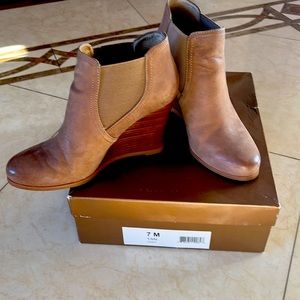 Audrey Brooke Wedge Booties